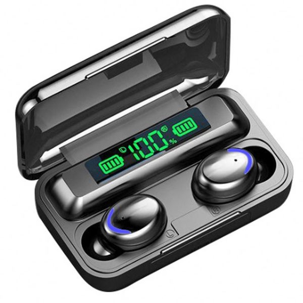 Stereo Earbuds &amp; Power Bank Headsets With LED Display &amp; Touch Control