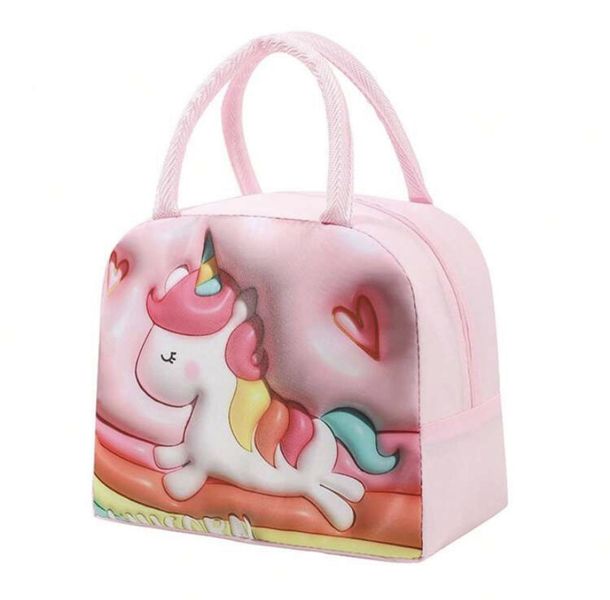 3D Unicorn Design Thermal Insulation Lunch Bag
