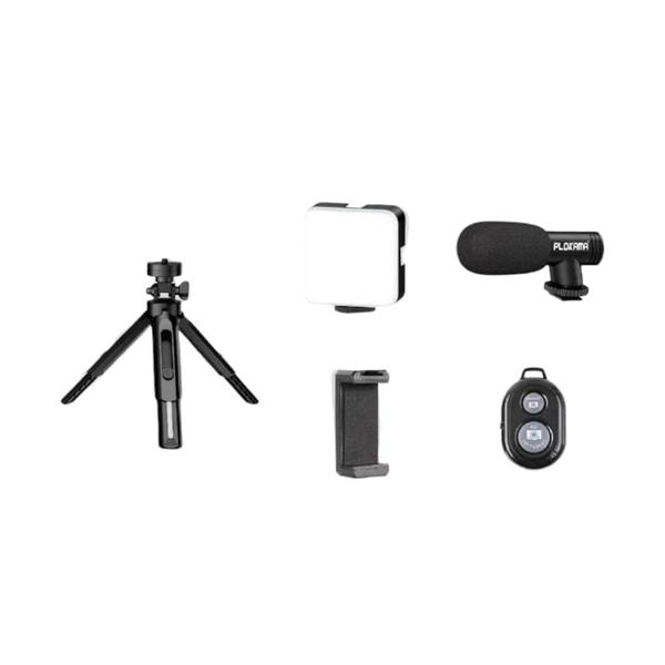 Plokama PK-773 Bluetooth Tripod Kit With LED Light, Remote &amp; Mic Set