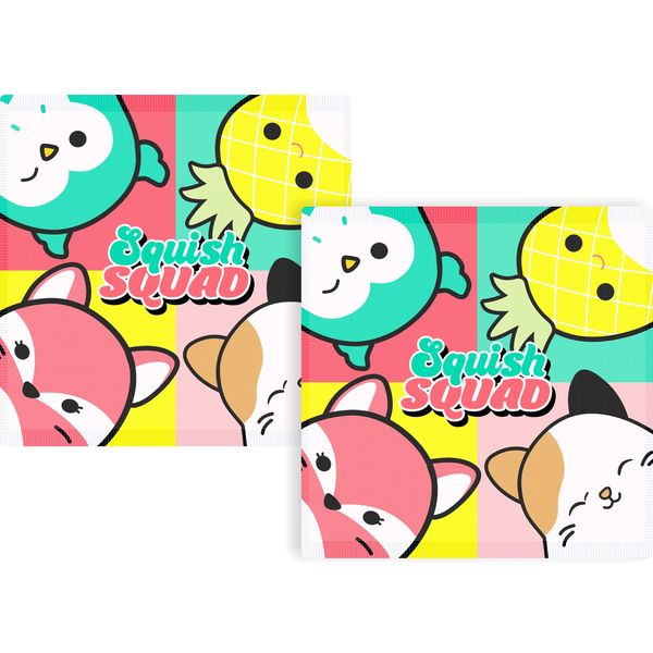 SQUISHMALLOWS Official Licensed Kids 100% Cotton Face Cloth - 2 PACK