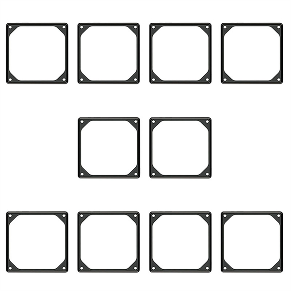 10Pcs 120Mm Anti-Vibration Silicon Fan