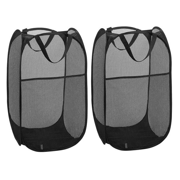 Mesh Laundry Hamper Laundry Basket - Pack of 2
