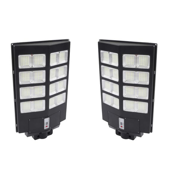 Set of 2 800W Wireless Solar LED Street Light with Sensor JA-ST-BZS800W