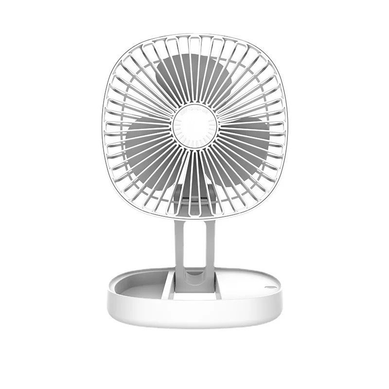 Desk Fan with USB 2000mAh Battery Folding Portable and Quiet Table Fans ...