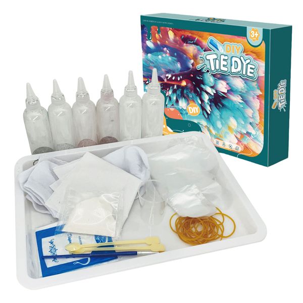 Kids Tie Dye Kit - Safe DIY Craft Set Gifts for Children