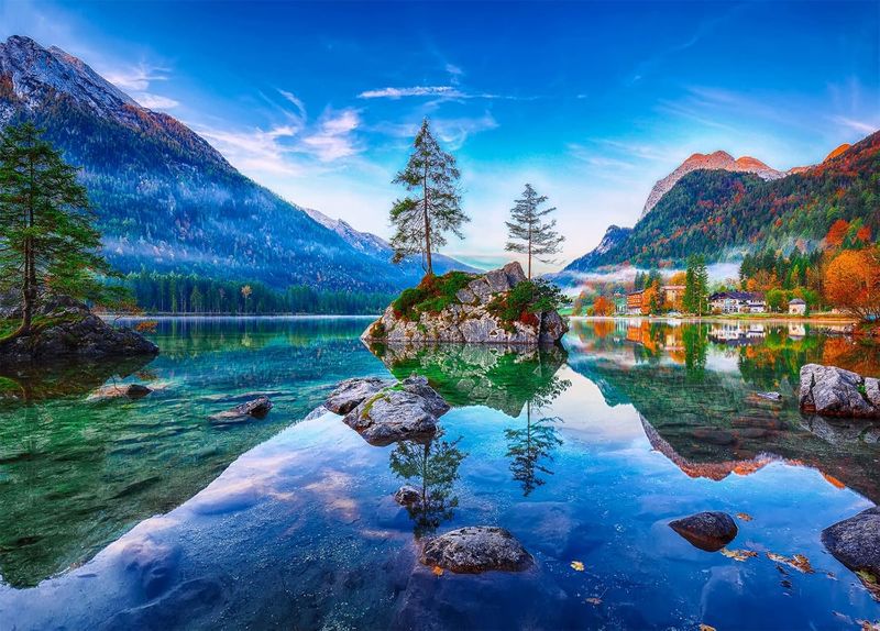 1000 Pieces of Decompressed Landscape Puzzle and Difficult Puzzle 1 Piece