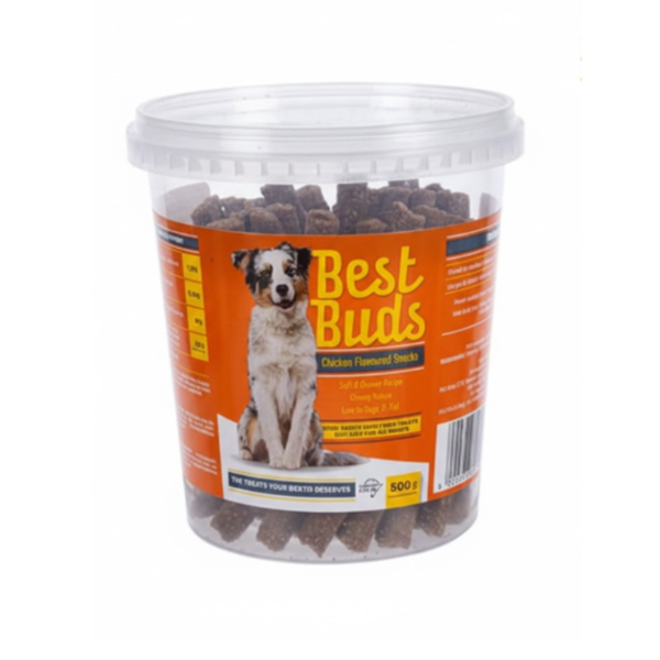 Chicken Flavoured Dog Treats - Soft &amp; Chewy Training Snacks - 500g Tub
