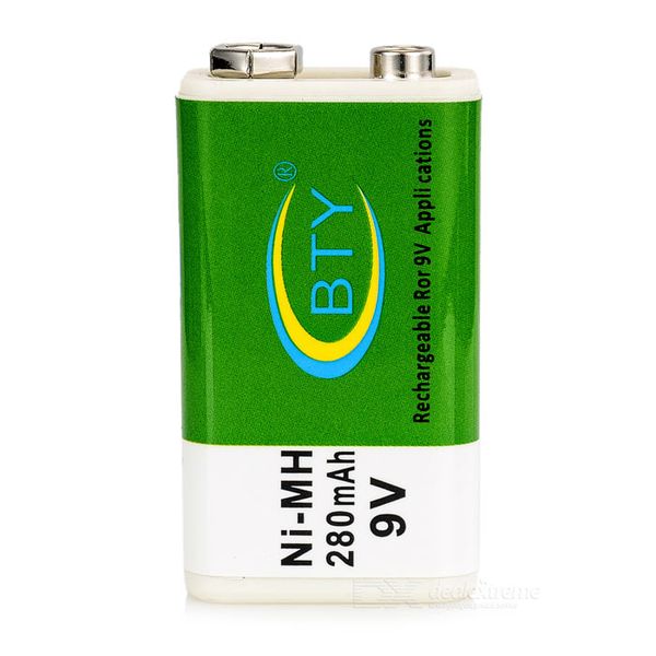 BTY GN-280 280mAH Ni-MH 9V Rechargeable Battery