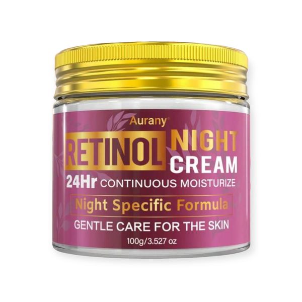 Aurany Retinol Night Cream - Anti-Ageing Moisturiser with Niacinamide