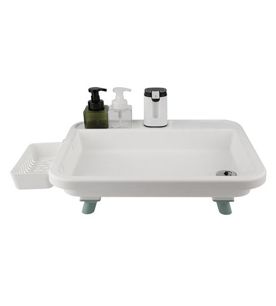 Small Outdoor Hand Wash Basin with Silicone Sealing Plug &amp; Fine Mesh Filter