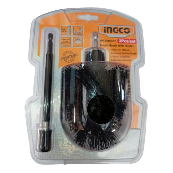 Ingco - Abrasive Bristle Brush With Extension