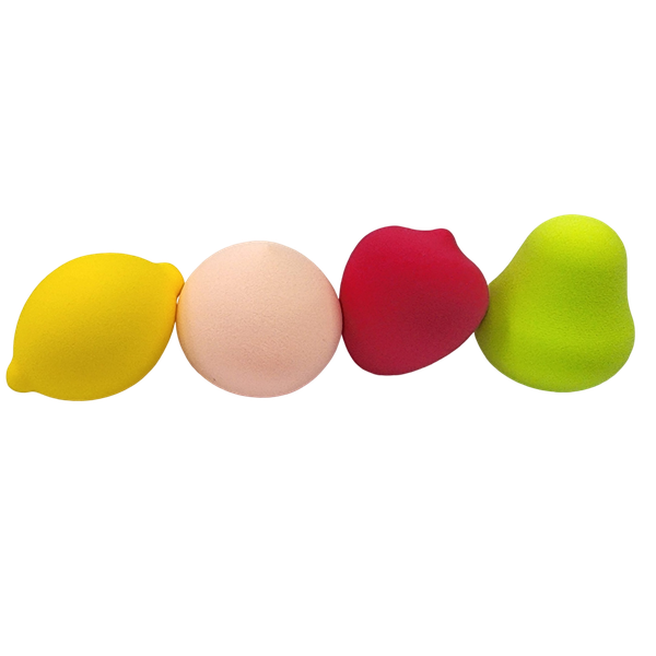 Foundation Blender Makeup Sponges - Fruit-shaped 4 Pack