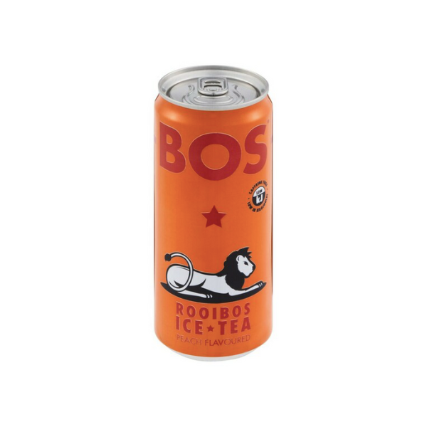 BOS Iced Tea Peach 300 ml - Set of 12 Cans