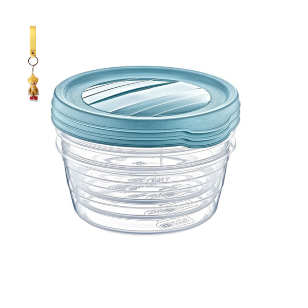 Round 300ml Storage Containers - Set of 3