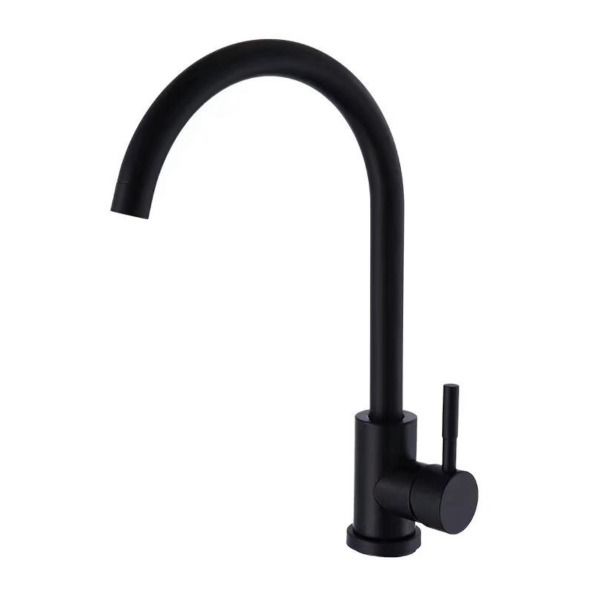 EASEHOME Matt Black Kitchen Faucet Hot and Cold Mixer