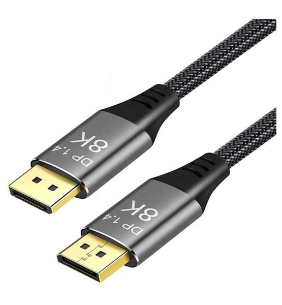 SlingTech DisplayPort Male To DisplayPort Male 1.4 UHD 8K60Hz Braided Cable