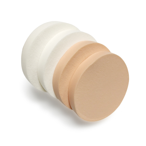 Almine Round Makeup Puff 60x60x10cm Microfiber x 6 Pack