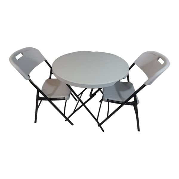 Sastro - 2 Folding Chair Outdoor Dining Table Combo-Tp1