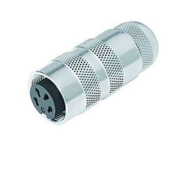 99-5122-40-06 - M16 6-Pin Female Connector, Solder, IP67, Gold Plated