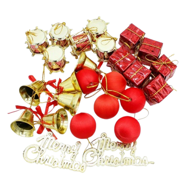 Christmas Jolly Tree Decoration Range - 26 PCS