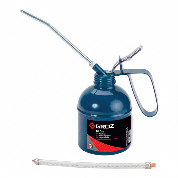 Groz 300ml Oil Can with Flexible and Rigid Spouts for Lubrication