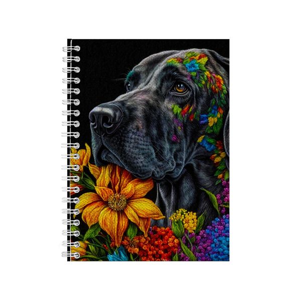 Embroidered GREAT DANE1 Notebook Dog Gift Idea Notepad Pad 100