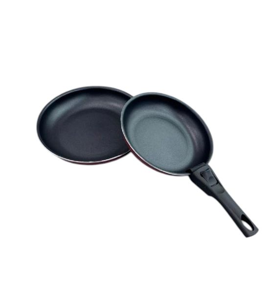 2-Piece Click &amp; Cook Detachable Handle Frying Pan Set - 27.5cm &amp; 23.5cm.