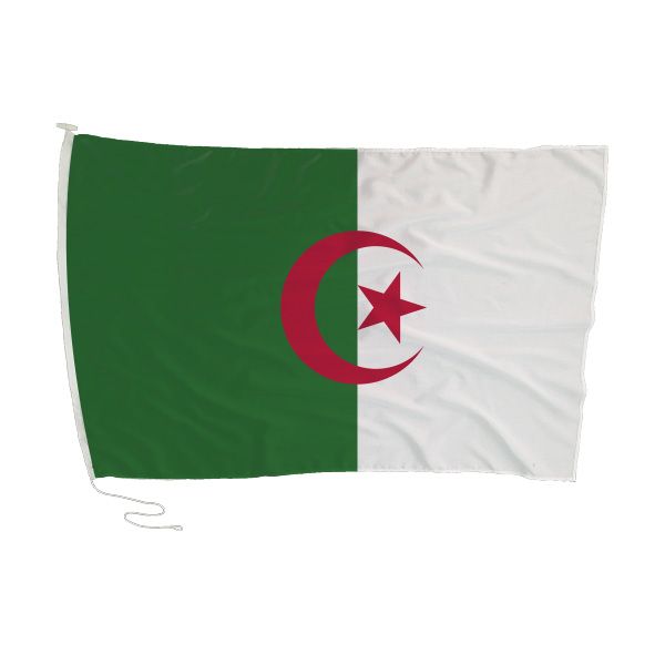 Algeria Flag with Rope and Toggle - 180 x 120cm