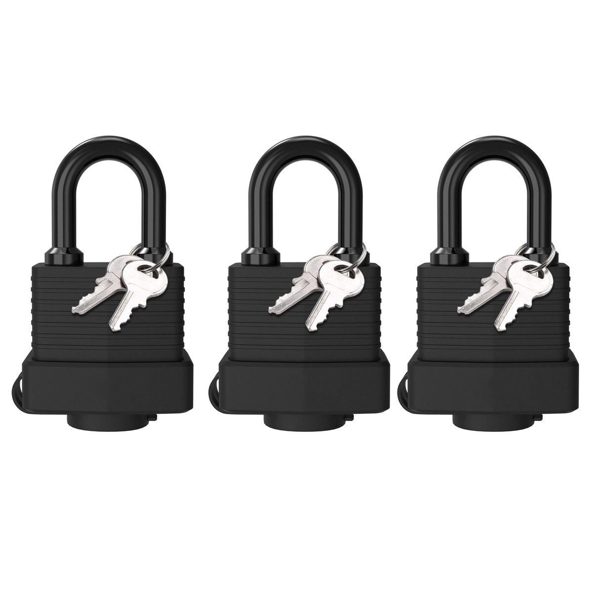 3 Set -83cm Heavy Duty Weatherproof Padlock, Strictly Waterproof