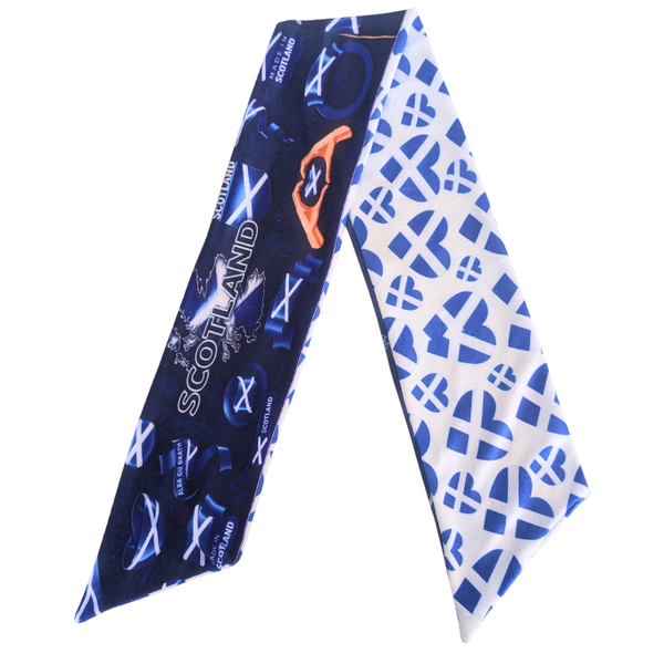 Navy Scotland Love Supporters Double-Sided Polyfleece Scarf