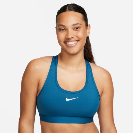 Nike Women's Swoosh Medium Support Padded Sports Bra - Industrial
