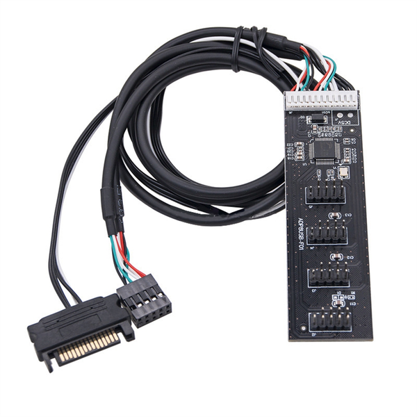 Hub Splitter with SATA Interface Cable for PC Mainboard Adapter