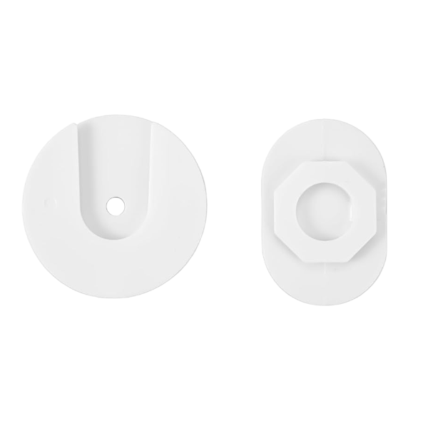 Self-Adhesive Wall Mount Power Strip Holder - White