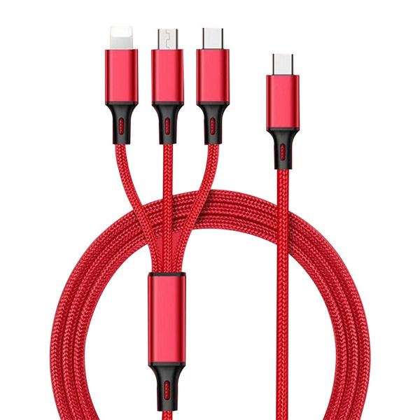 (SI-CAB-117) Type-C 3-in-1 Charging Cable for iOS/Androld/Type-C
