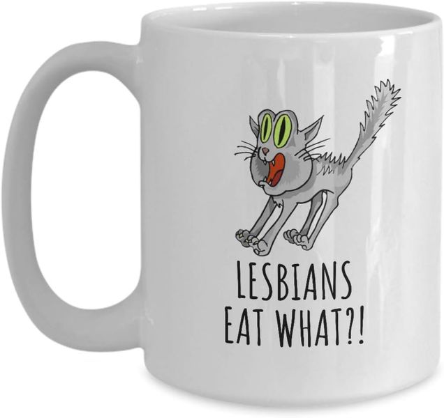 Lesbians eat what?-Father's day-Valentines-Mother's day-Christmas Mug
