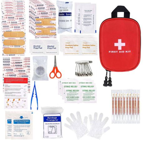 51 Piece Portable First Aid Kit for Hiking, Backpacking, Camping, Travel Image