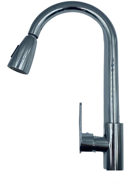 Chrome Pull Out Kitchen Mixer
