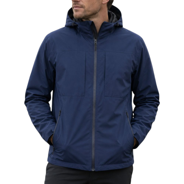 Men's Hooded Zip-Up Jacket - Lightweight Jacket