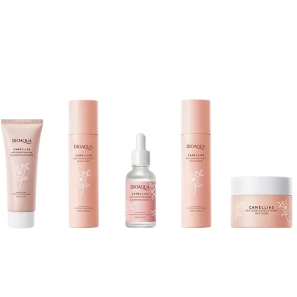 Bioaoua Camellias anti-oxidantiom moist repair 5 piece set