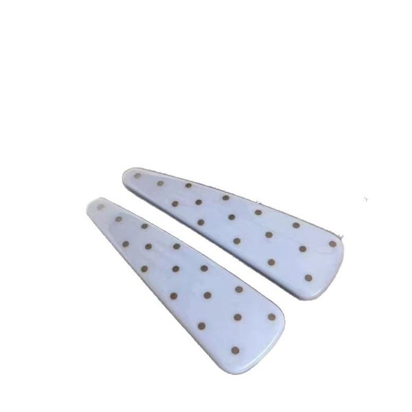 Cheese Yellow Polka Dot Duckbill Hair Clip for Women