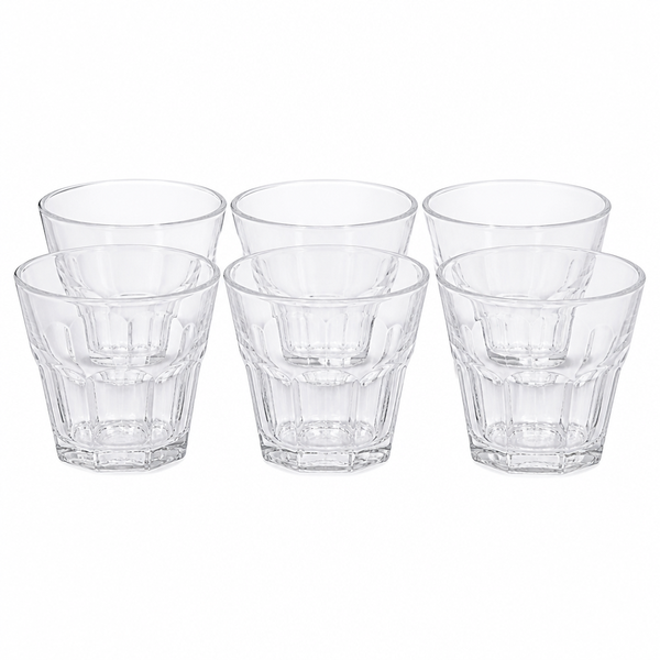 Classic 150ml Glass Tumblers - Set of 6 Wine &amp; Beverage Glasses