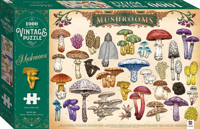Vintage Puzzle: Mushrooms