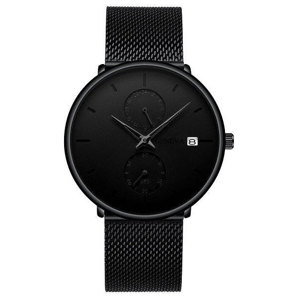 Men Leisure Geneva Color Pointer Watch - 1 Eye