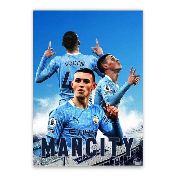 Foden Man City Collage - A1 Poster