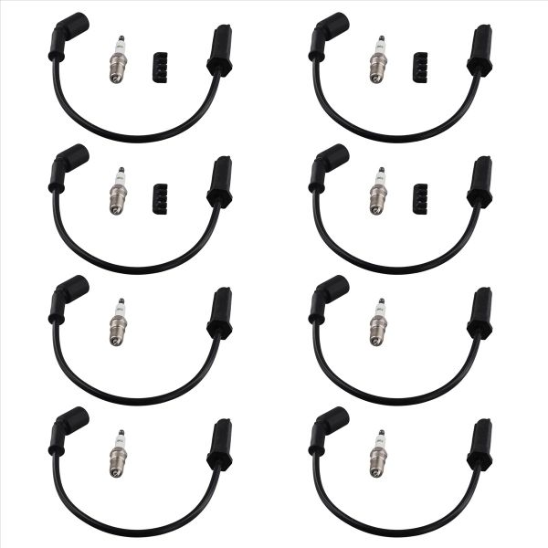 8 x 19297035 Ignition Wires&amp; 8 x 41962 Spark Plug Compatible with Chevrolet