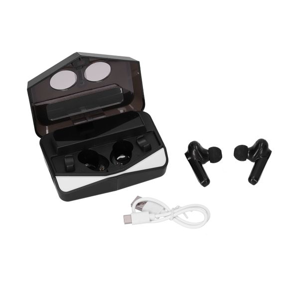 Gaming wireless earbuds with LED display