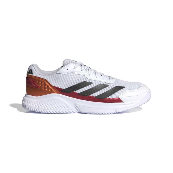 adidas Men's Courtquick Padel Shoes - Forward White/Core Black/Lucid Orange