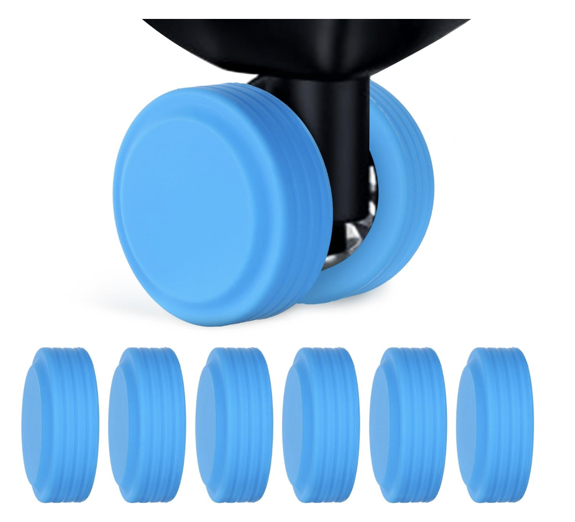 Luggage Wheel Gloves Protector (Full Cover) - Sky Blue