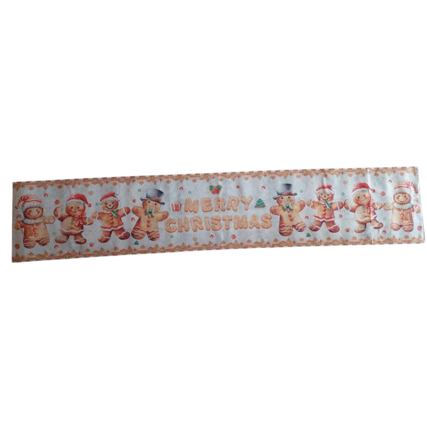 Gingerbread Man Christmas Table Runner