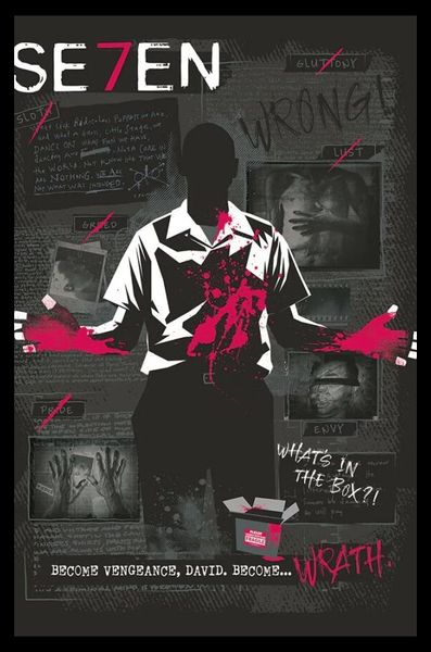 Warner Bros. Art Of The 100th (Se7en) Poster with Black Frame